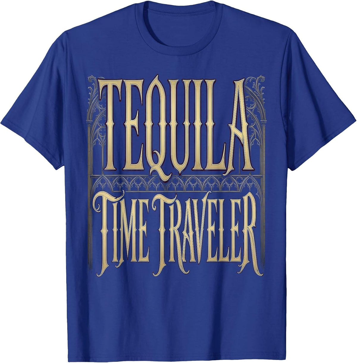 Tequila Time Traveler Cinco de Mayo Design T-Shirt - Royal Blue