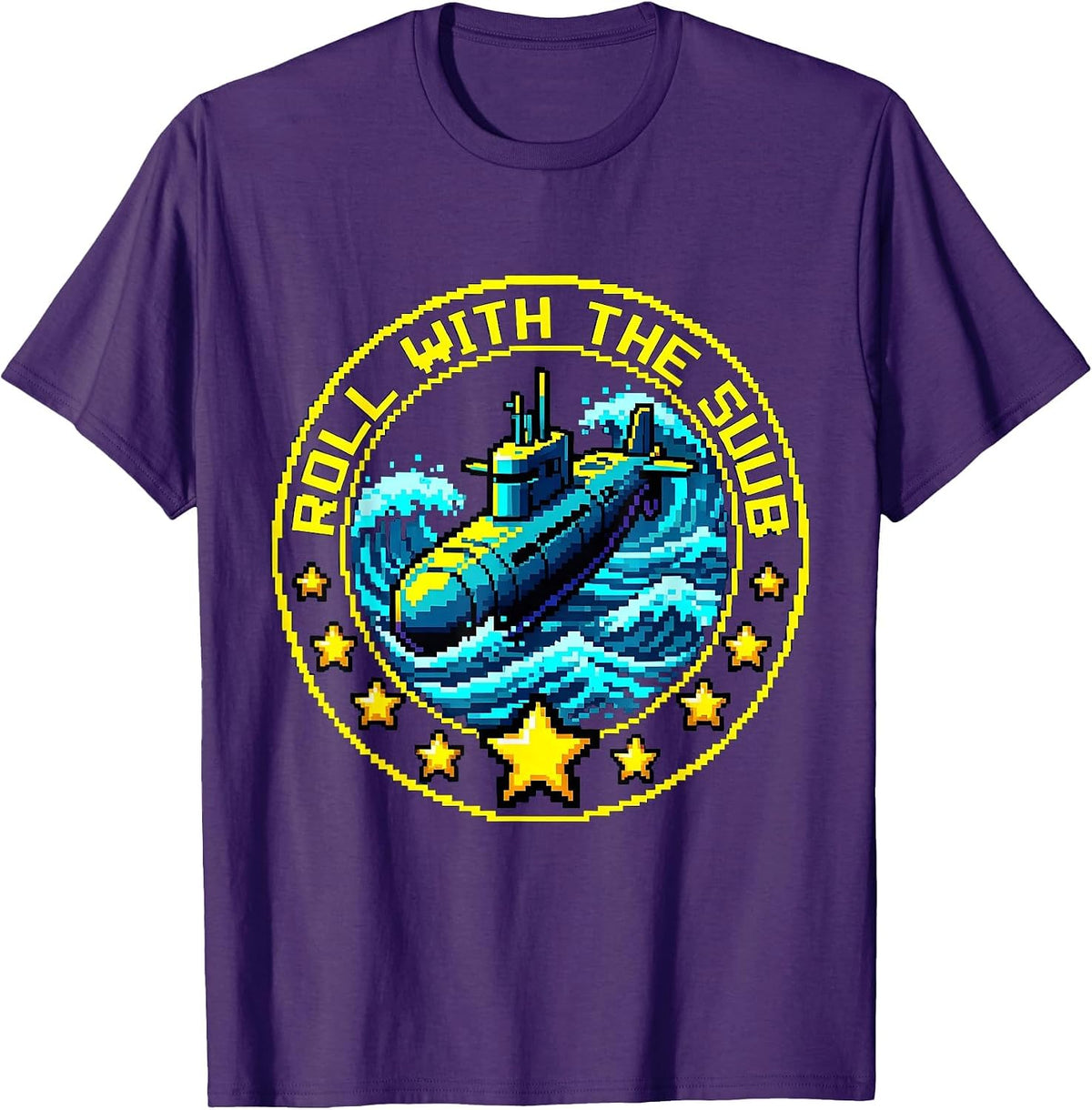 Roll with the Sub Substitute Teacher Design T-Shirt - Purple