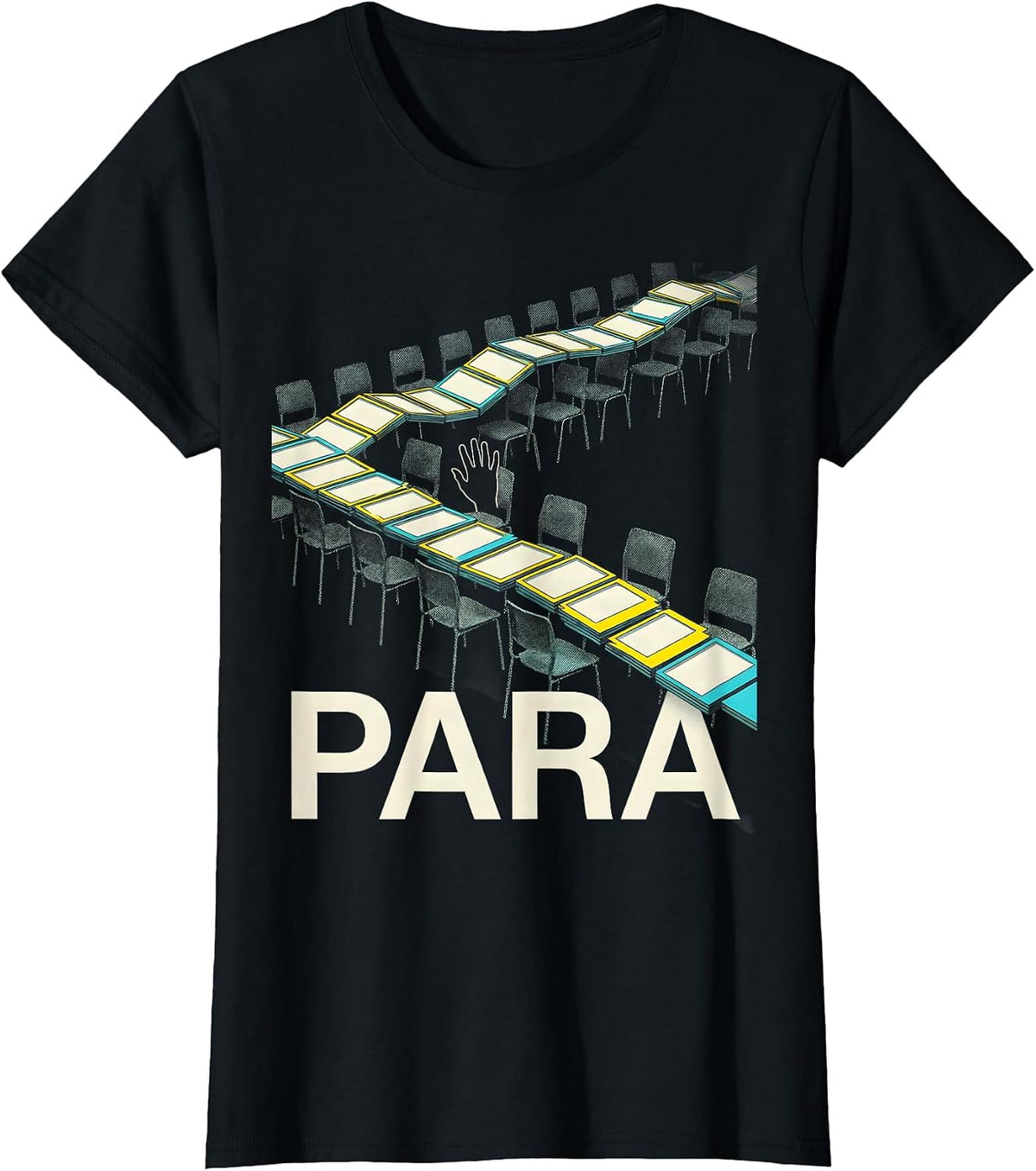 Women's Para Heartfelt Humor School Paraprofessional Paraeducator T-Shirt - Black