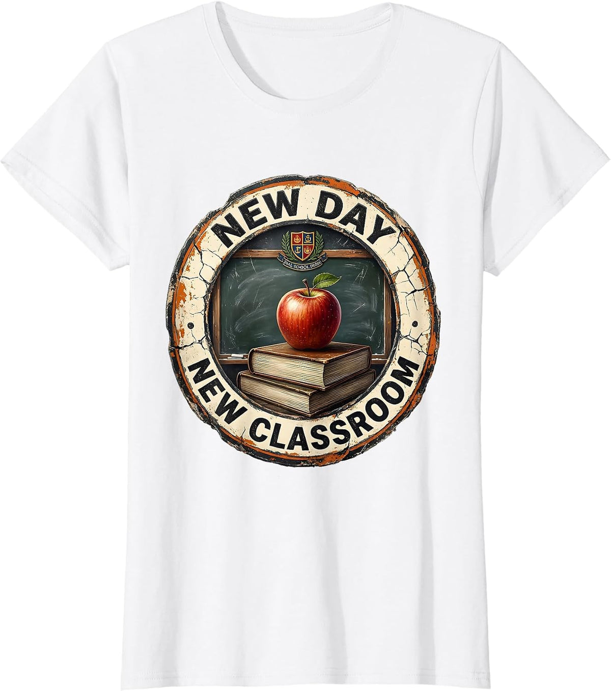 New Day New Classroom Substitute Teacher Design T-Shirt - White