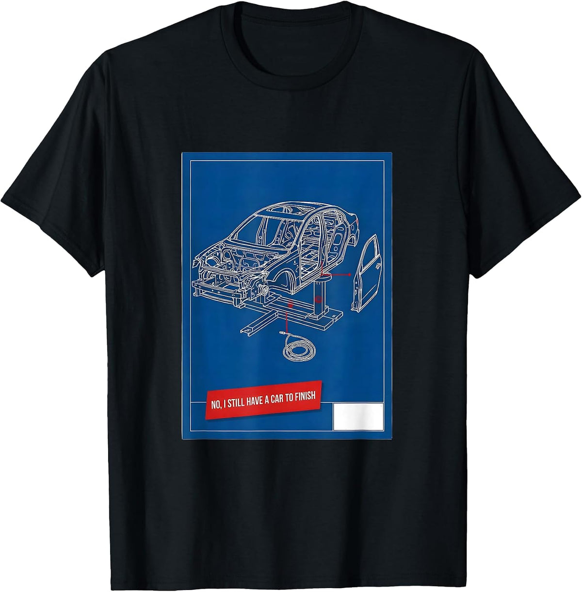 Men's No I Still Have A Car To Finish Funny Car Guy Mechanic T-Shirt - Black