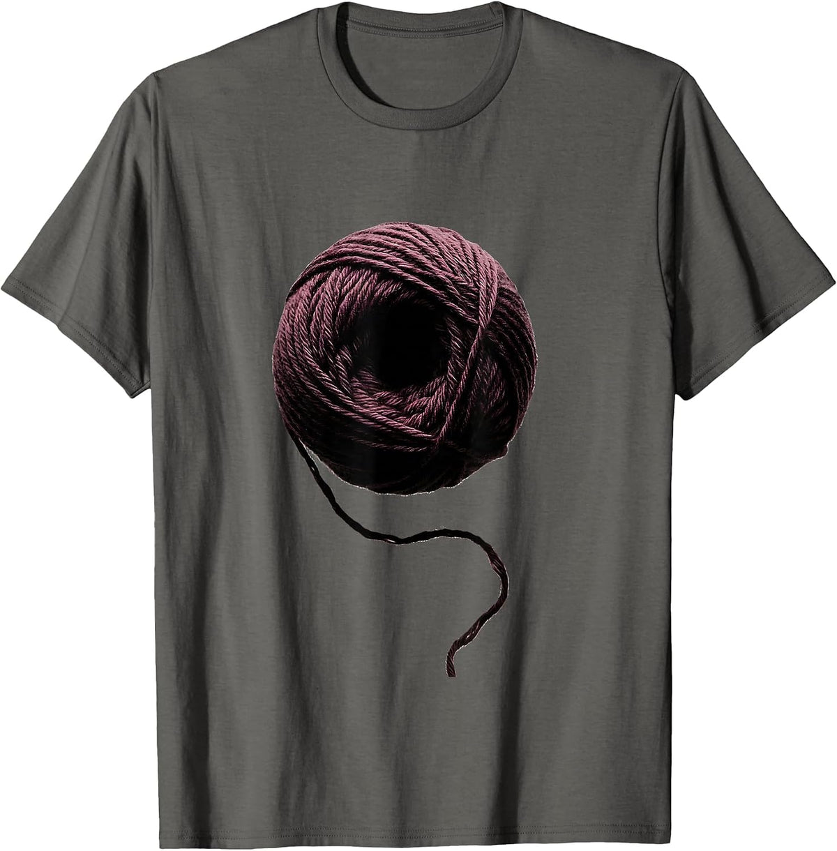 Mental Health Awareness Unraveling Yarn Graphic T-Shirt - Asphalt Grey