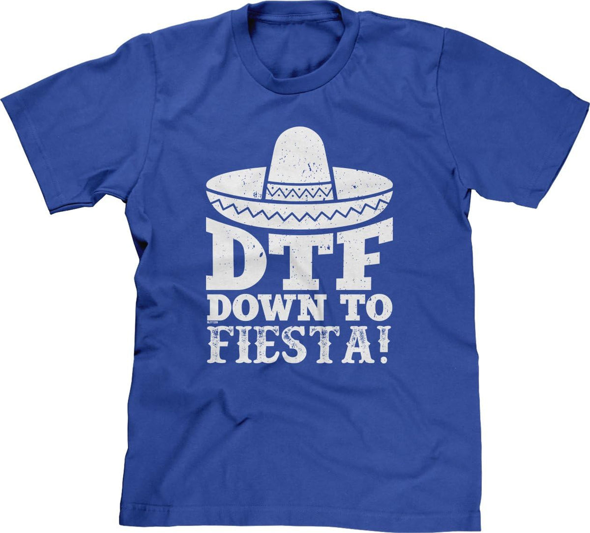 DTF Down to Fiesta Mens T-Shirt - Royal Blue