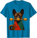 Basenji Christmas Dog Breed Humor Pun Gift T-Shirt - Sapphire Blue