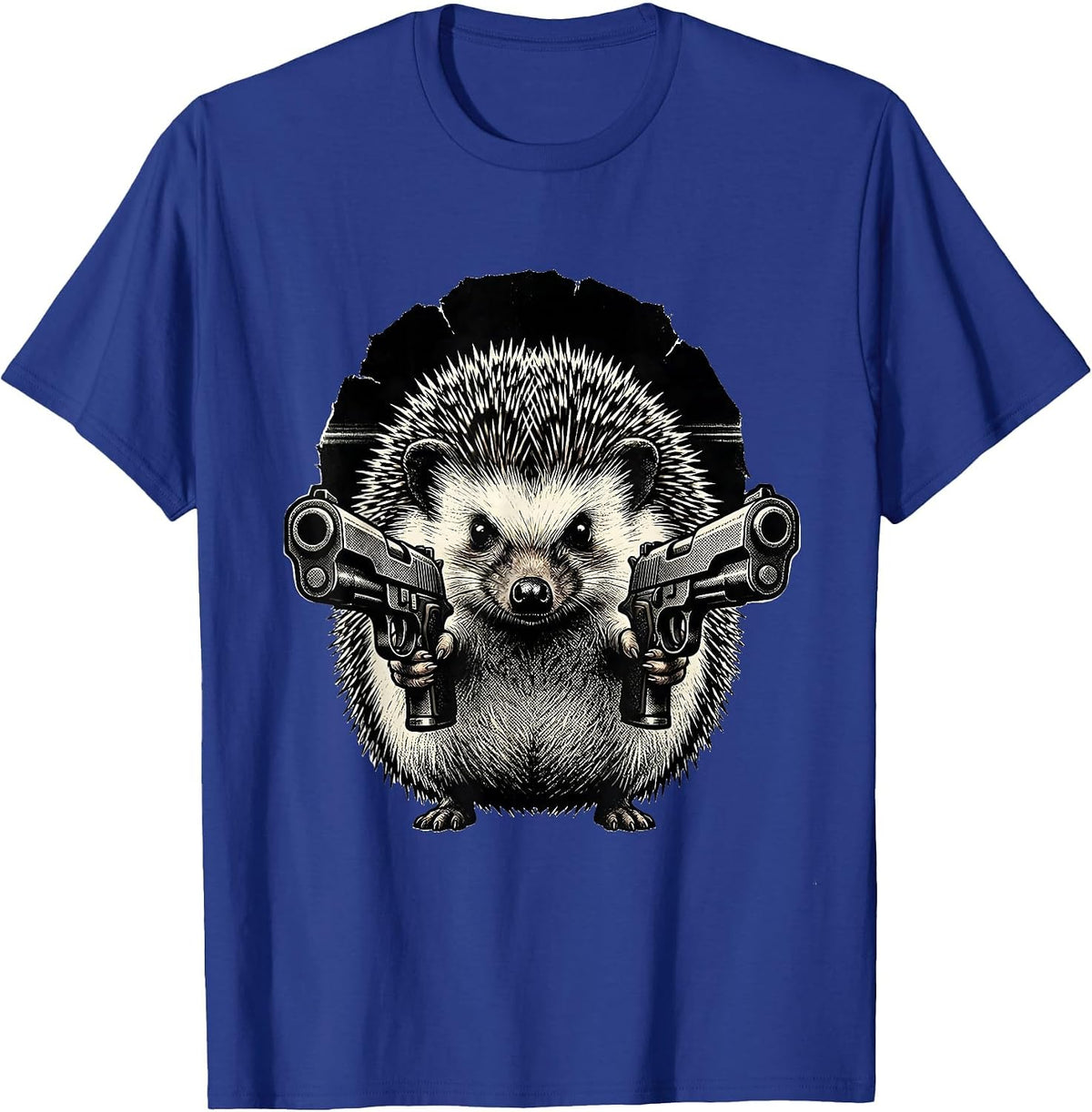 Hedgehog Pew Pew Madafakas Funny Animal Lover Meme Humor T-Shirt - Royal Blue