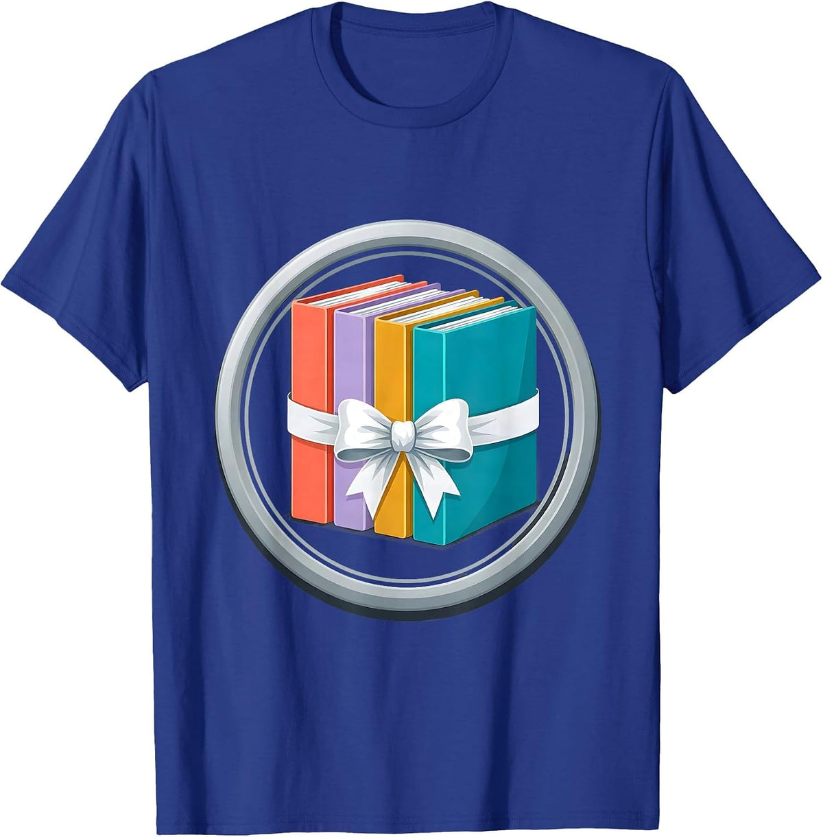 Men's Paraprofessional Colorful Lesson Binders Graphic T-Shirt - Royal Blue
