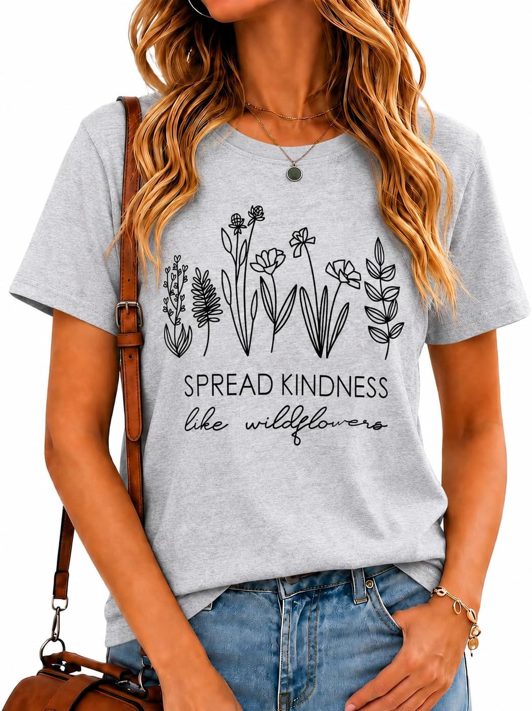 Teacher Shirts Women Kindness Shirt Be Kind T-Shirt Funny Graphic Tees - Light Gray