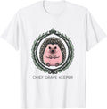 Men's Chief Grave Keeper Pastel Goth Kawaii Alt Fashion T-Shirt - White