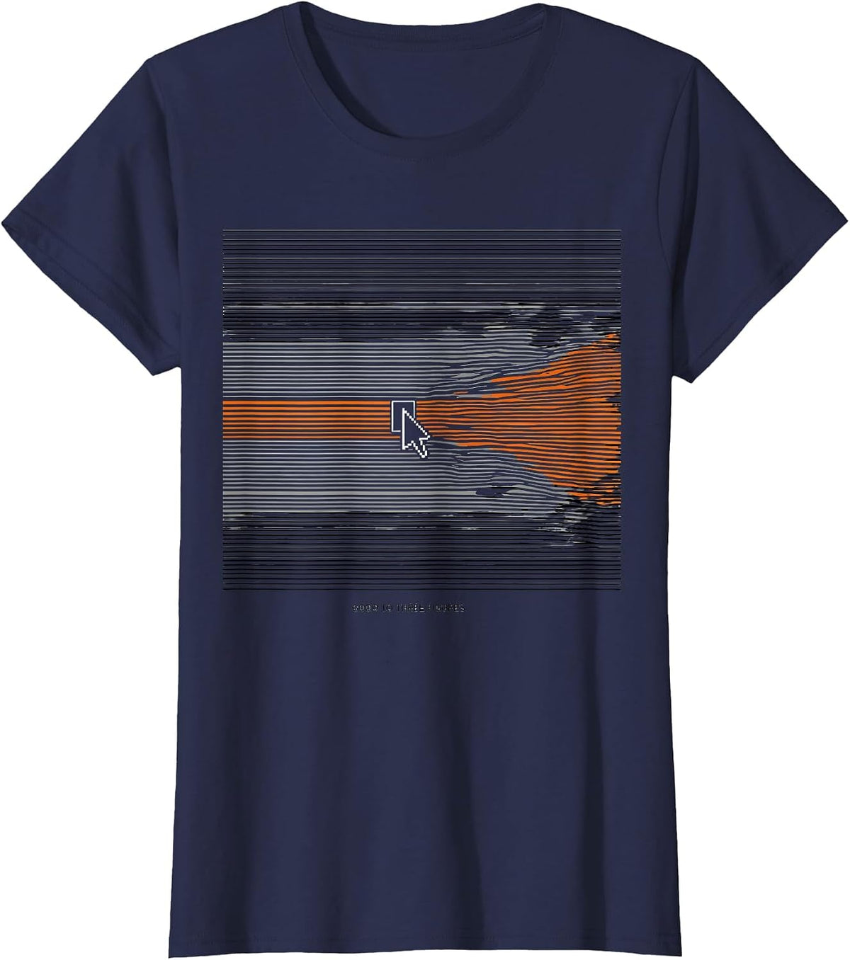 Women's Good To Three Figures Classically Trained Analog Tech T-Shirt - Navy Blue