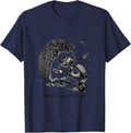 I’m Nuts About Quills Cute Hedgehog Lover Humor Christmas T-Shirt - Navy Blue