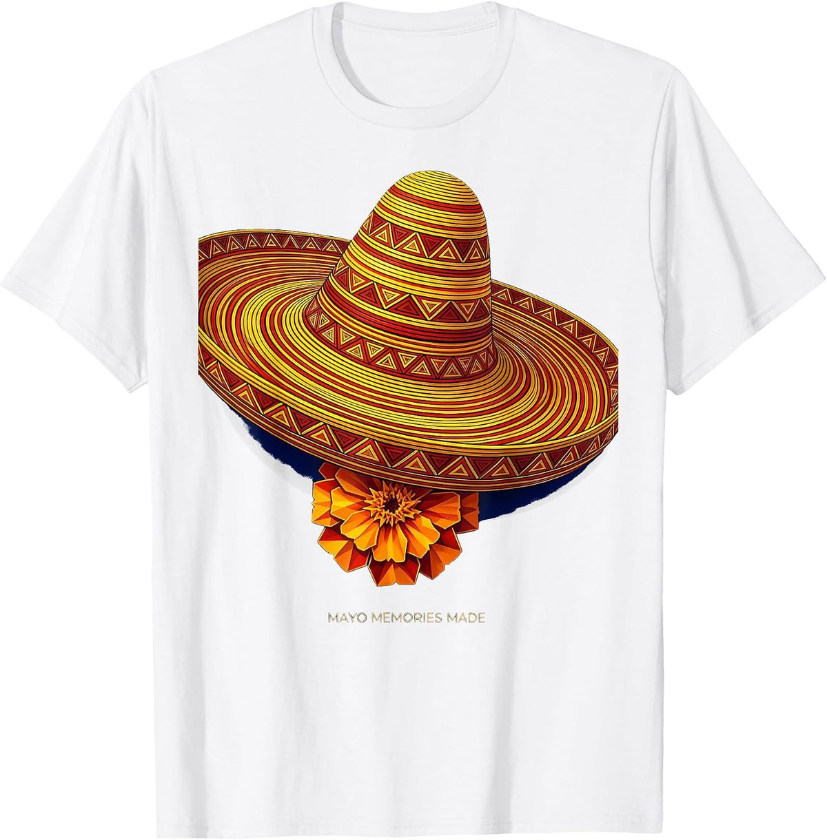 Mayo Memories Made Cinco de Mayo Fiesta Design T-Shirt - White