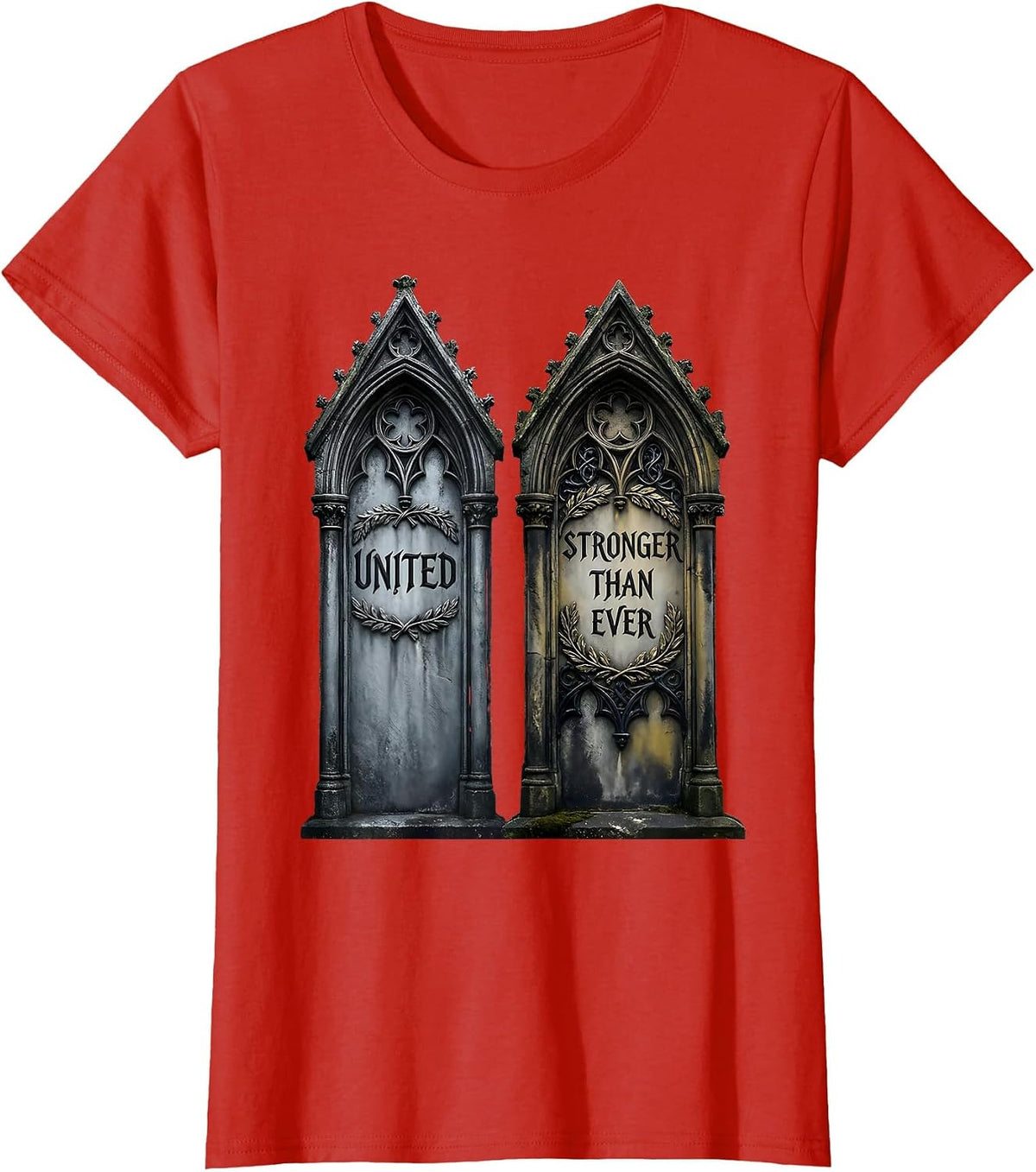 United Stronger Than Ever September 11 Memorial T-Shirt - Red