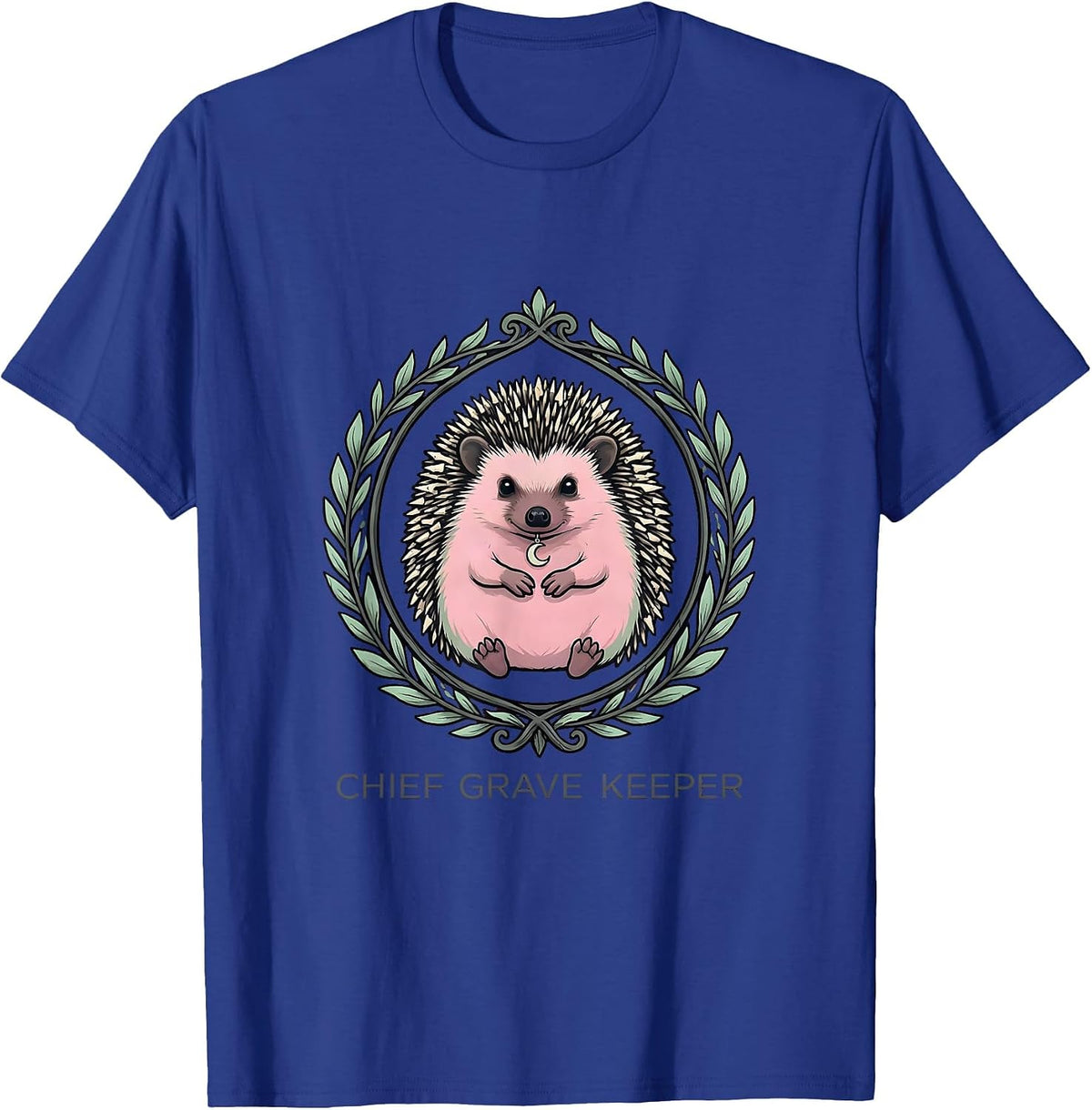 Men's Chief Grave Keeper Pastel Goth Kawaii Alt Fashion T-Shirt - Royal Blue