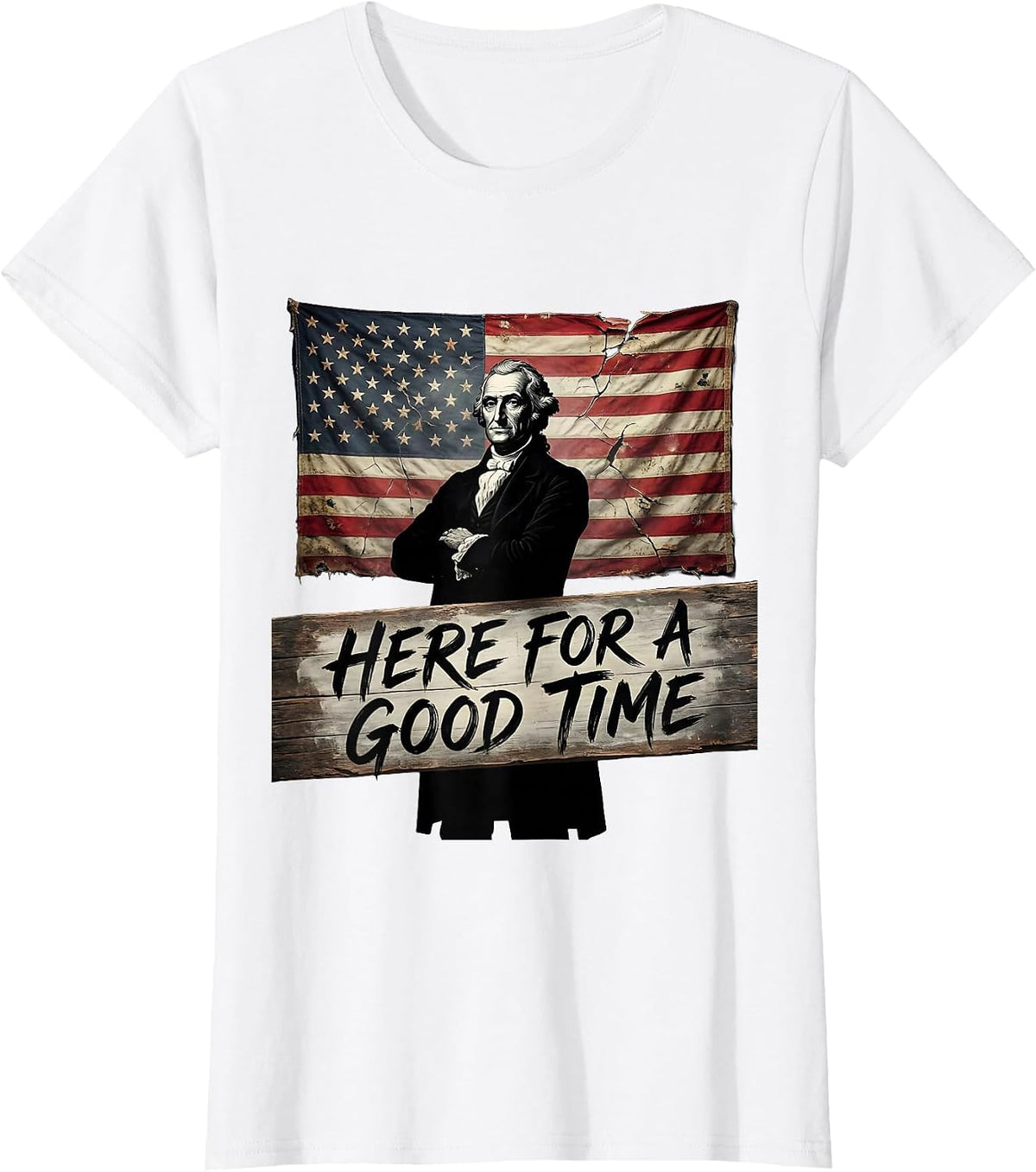 Here For A Good Time Substitute Teacher Design T-Shirt - White