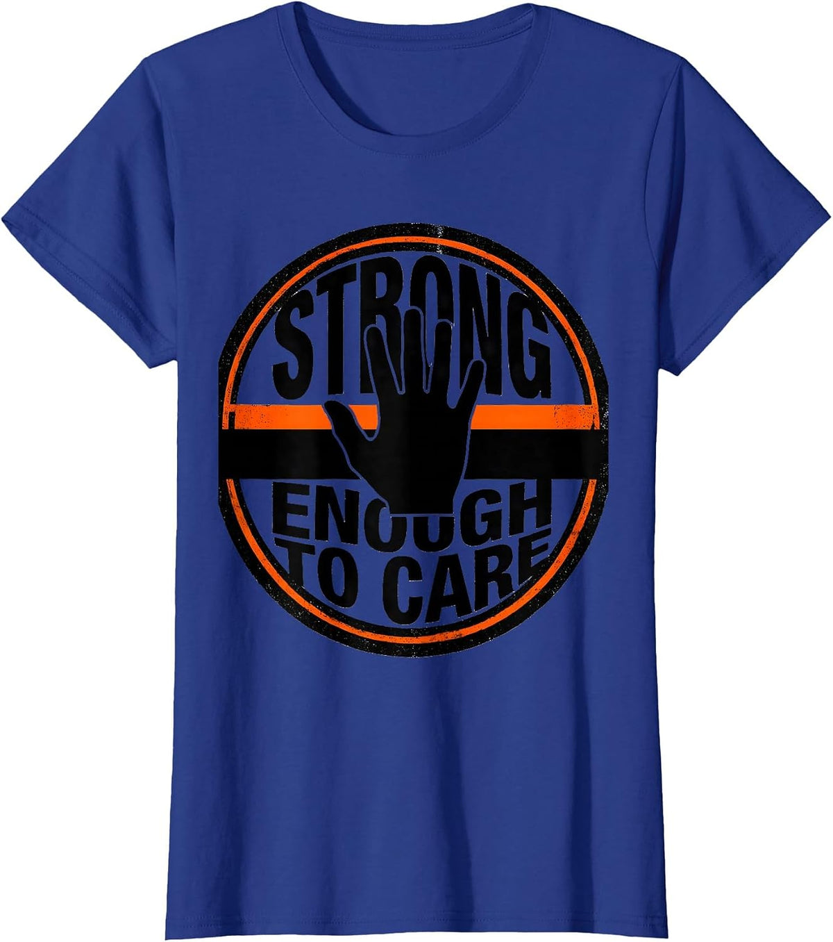 Women's Strong Enough To Care Paraprofessional Design T-Shirt - Royal Blue