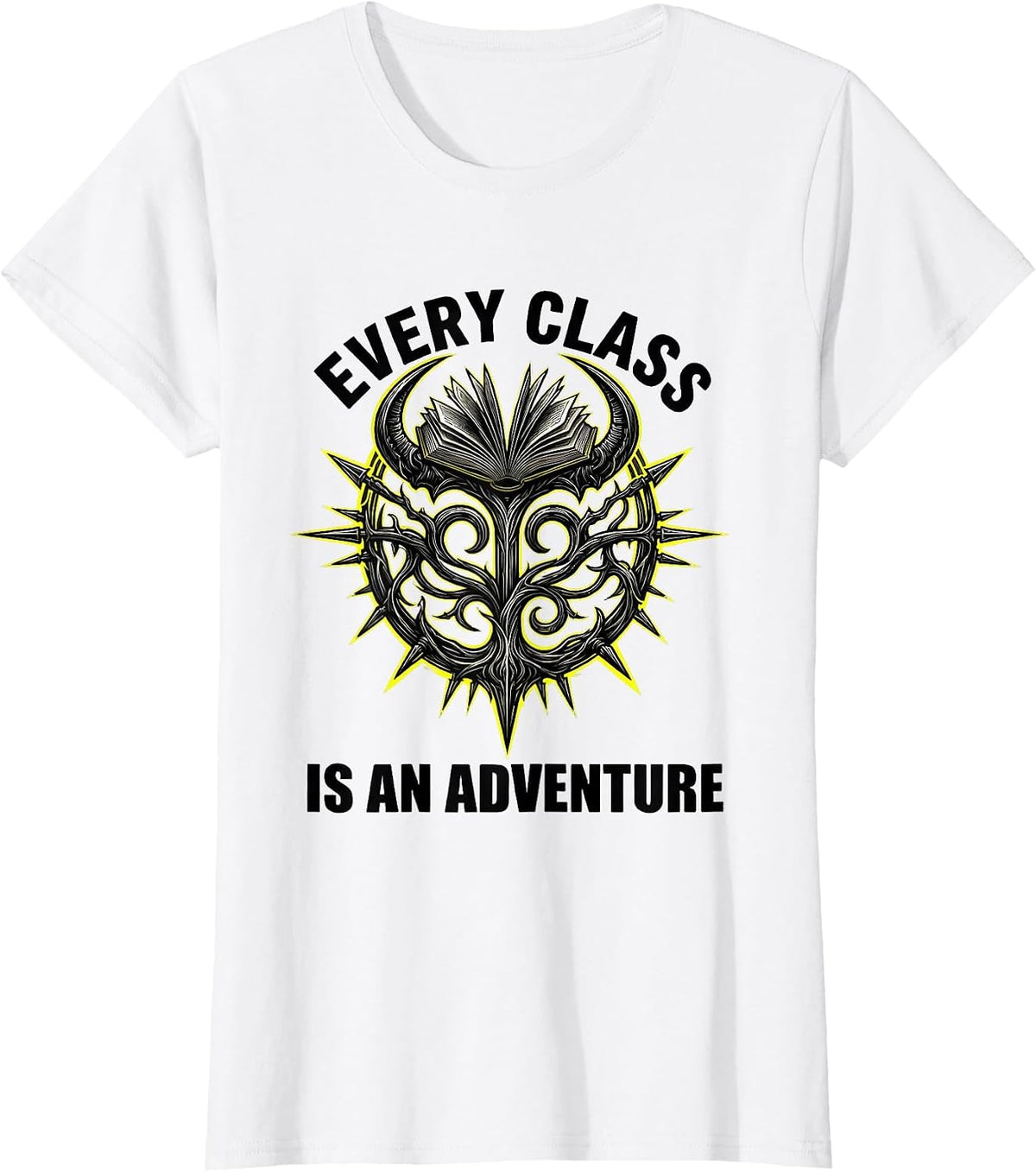Every Class Is An Adventure Substitute Teacher T-Shirt - White