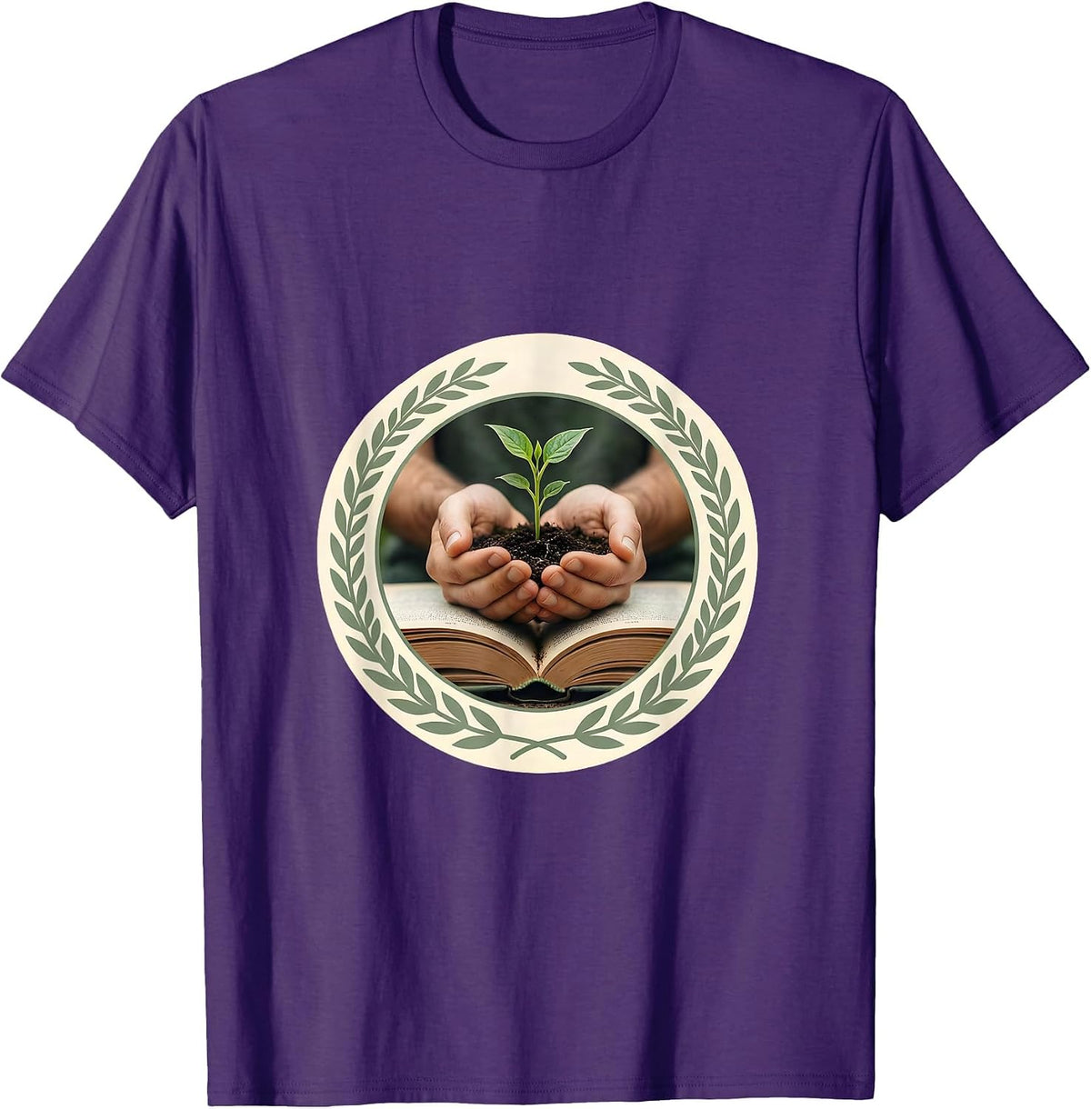 Paraprofessional Planting Knowledge Graphic T-Shirt - Purple