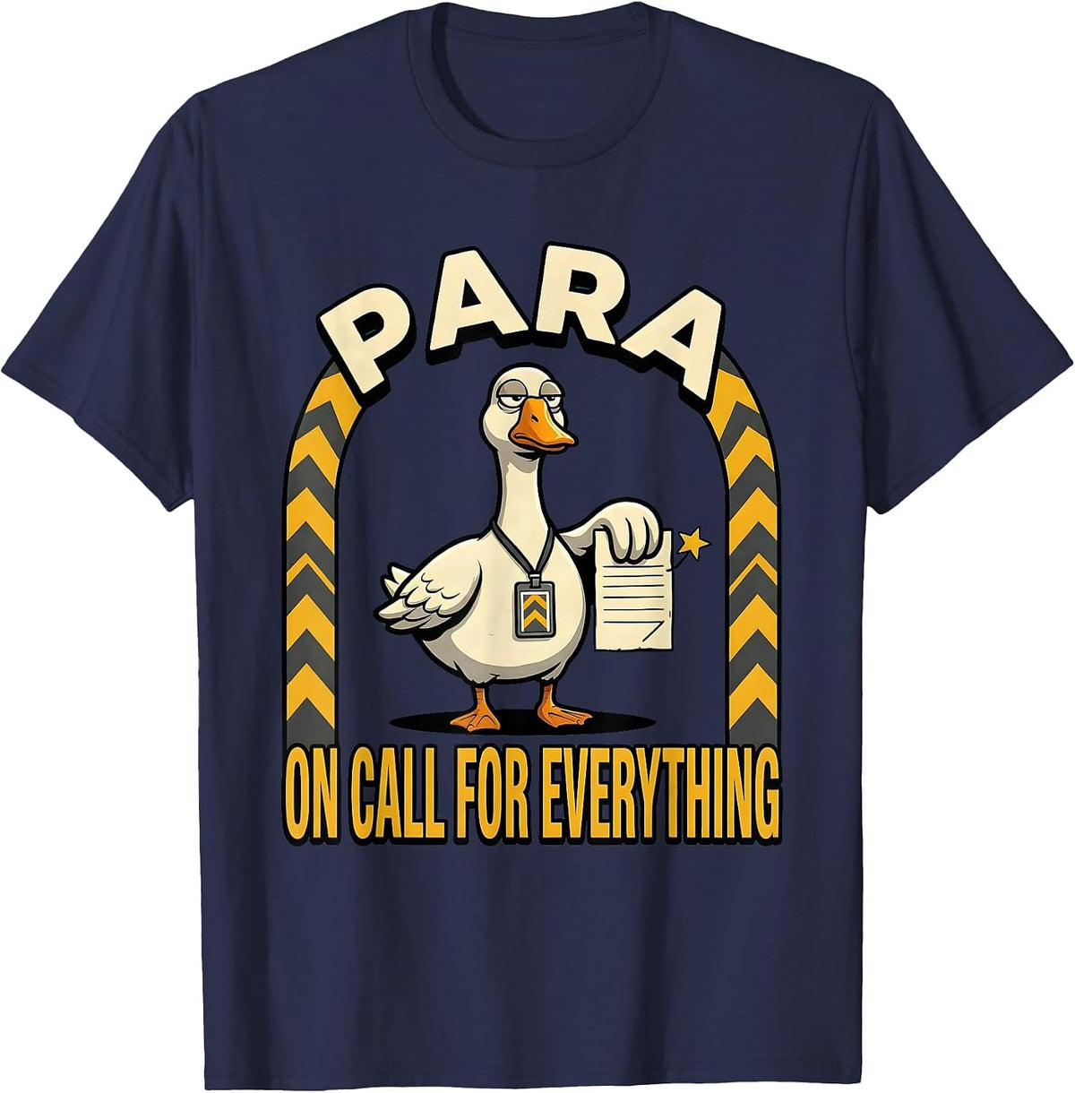 Men's Para On Call For Everything Funny Paraprofessional SPED T-Shirt - Navy Blue