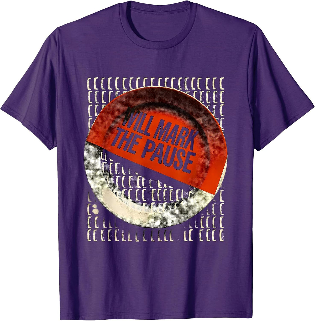 Men's Will Mark The Pause Funny Shakespeare Literary Humor Book T-Shirt - Purple