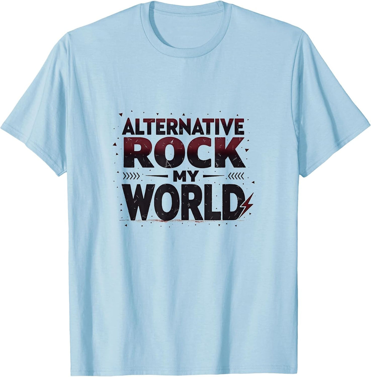 Alternative Rock My World 90s Music Design T-Shirt - Baby Blue
