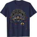 Is This Caroling Jolly Enough Grumpy Hedgehog Christmas T-Shirt - Navy Blue