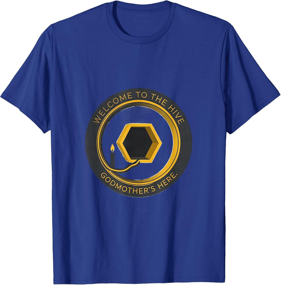 Welcome To The Hive Godmother's Here Cute Family Matching T-Shirt - Royal Blue