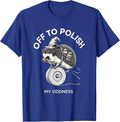 Off To Polish My Oddness Whimsical Hedgehog Meme Humor T-Shirt - Royal Blue