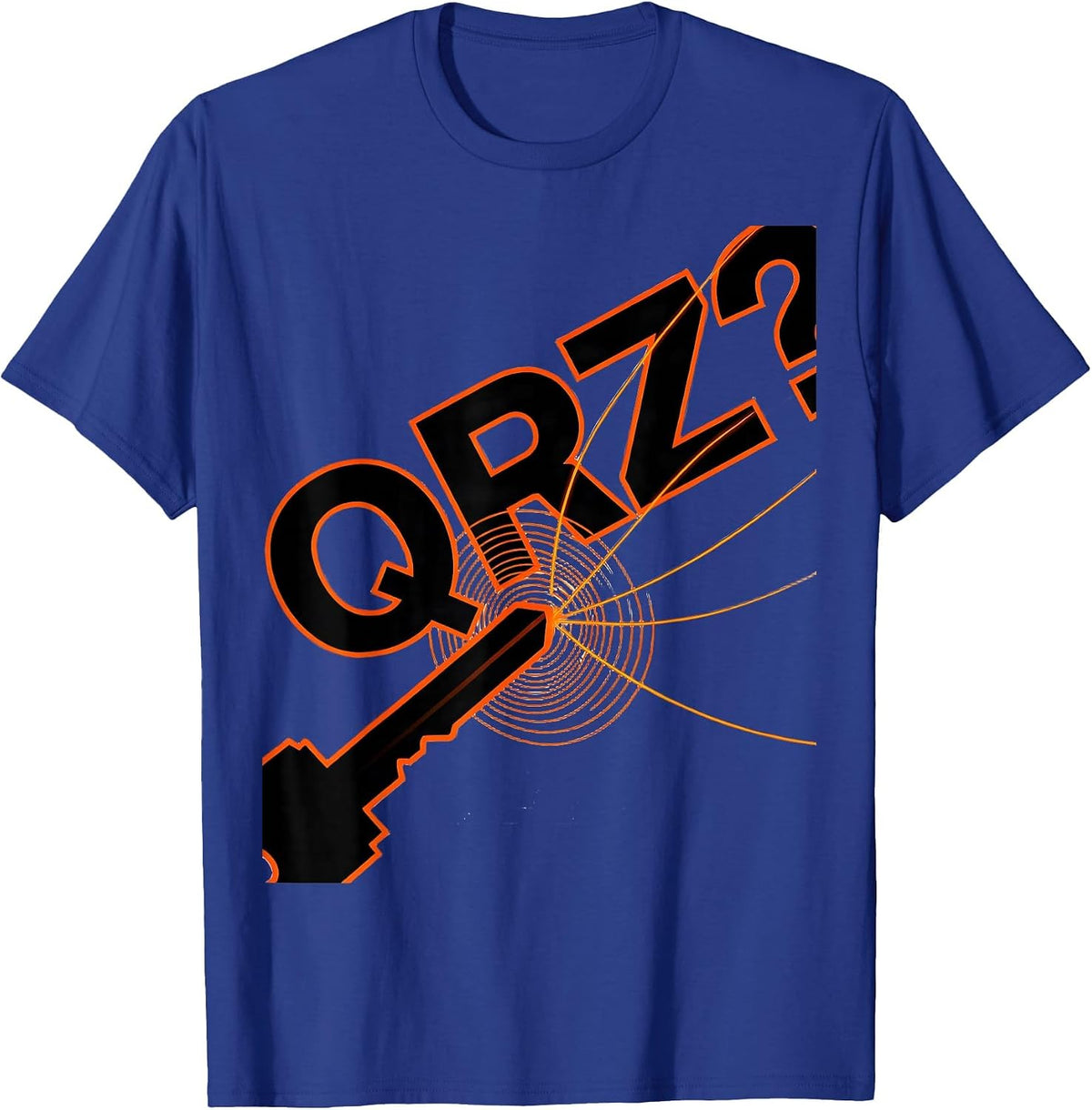 QRZ? Funny Ham Radio Operator Amateur Radio Enthusiast T-Shirt - Royal Blue