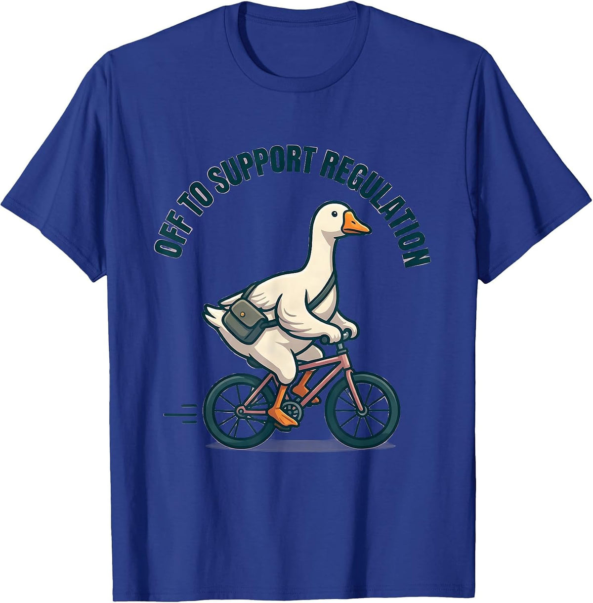 Off to Support Regulation Cute Kawaii Mental Health T-Shirt - Royal Blue