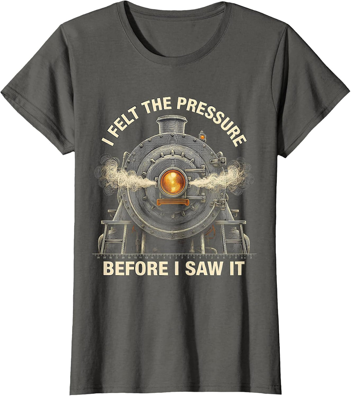 Women's I Felt The Pressure Before I Saw It Generative Plotter Steam T-Shirt - Asphalt Grey