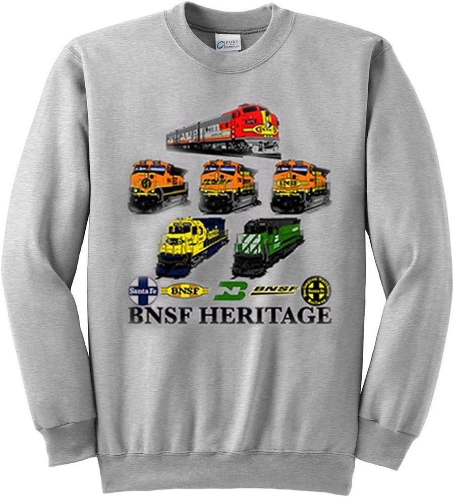 Daylight Sales BNSF Heritage Authentic Railroad Sweatshirt [14] - Adult Ash