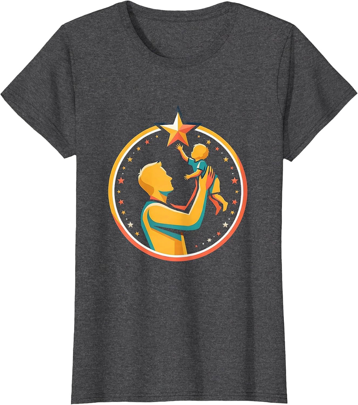 Women's Paraprofessional Reach for the Stars Graphic T-Shirt - Dark Heather Grey