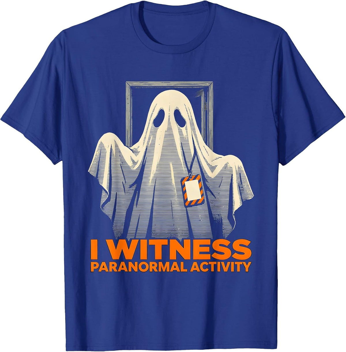 I Witness Para Normal Activity Funny Paraprofessional Ghost T-Shirt - Royal Blue