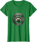 Women's Official Subject Starry Night Minimalist Hedgehog Van Gogh T-Shirt - Kelly Green