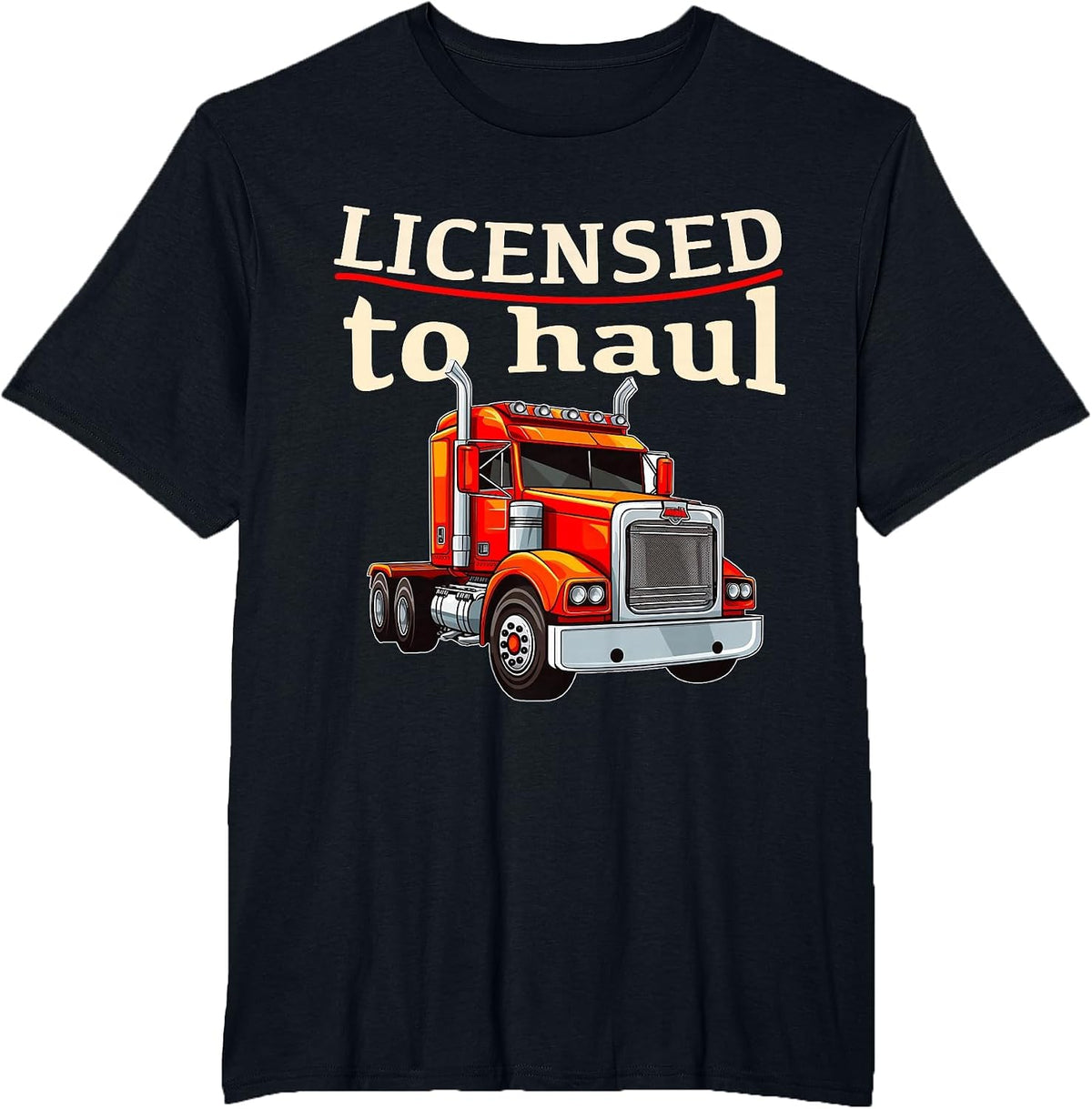 CDL Truck Driver for Men Trucker Driving Passed CDL Exam T-Shirt - Black