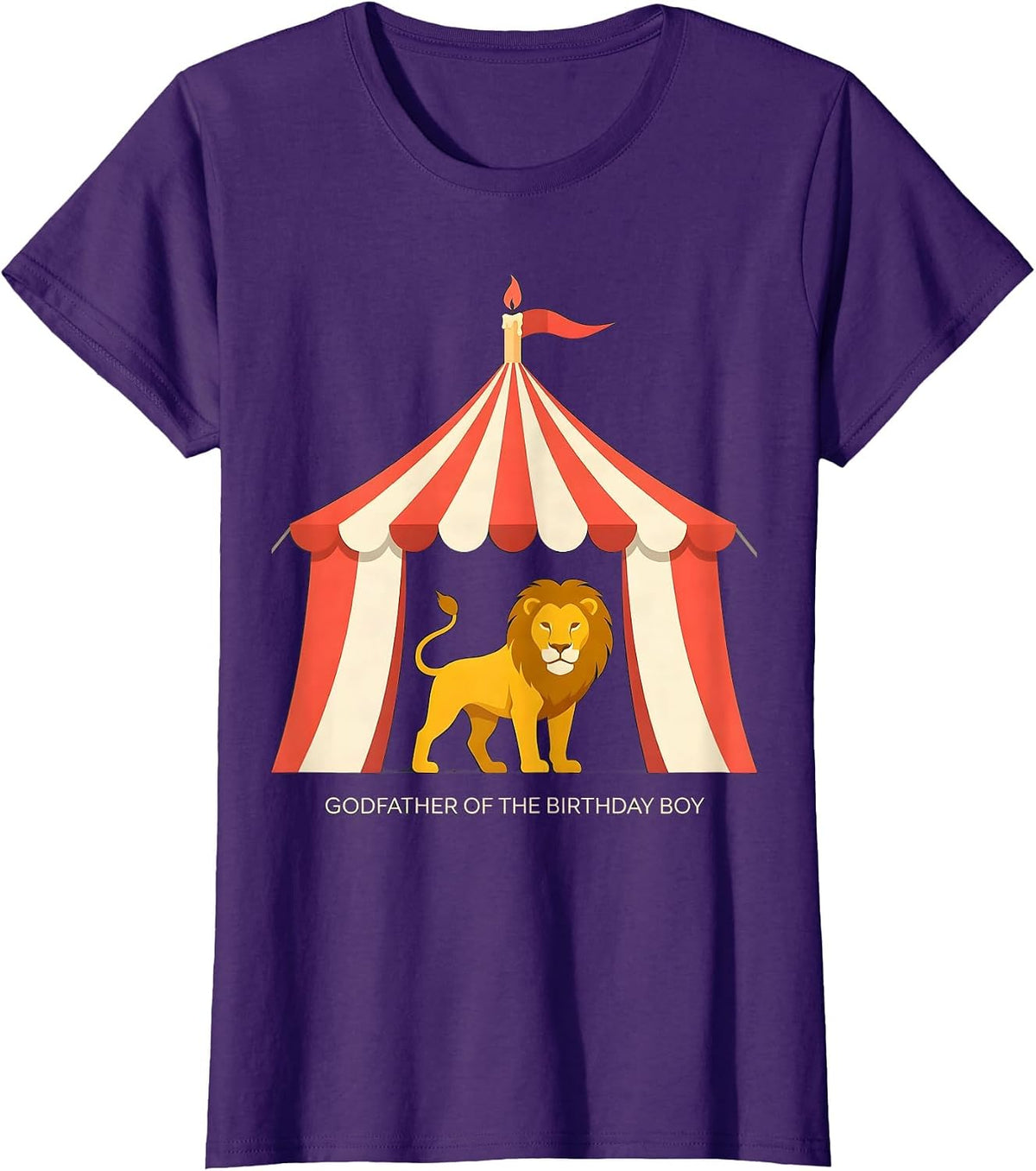 Women's Godfather Of The Birthday Boy Carnival Circus 1st Birthday T-Shirt - Purple
