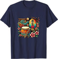 Festive Taiko Drum Japanese Culture Heritage Art T-Shirt - Navy Blue