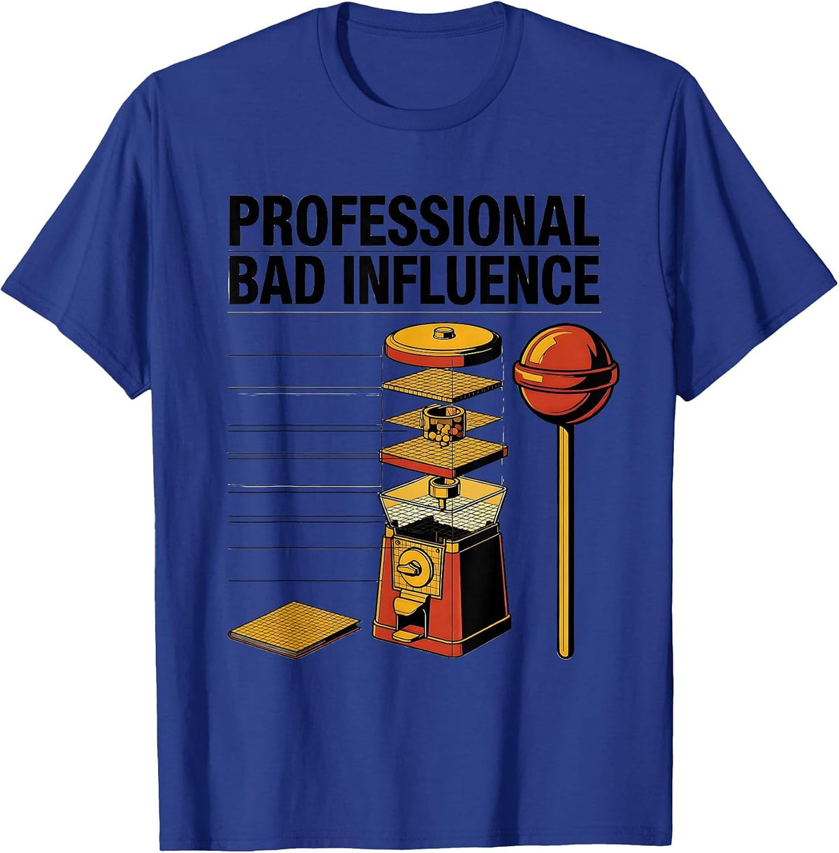 Professional Bad Influence Funny Uncle Godfather Legendary T-Shirt - Royal Blue