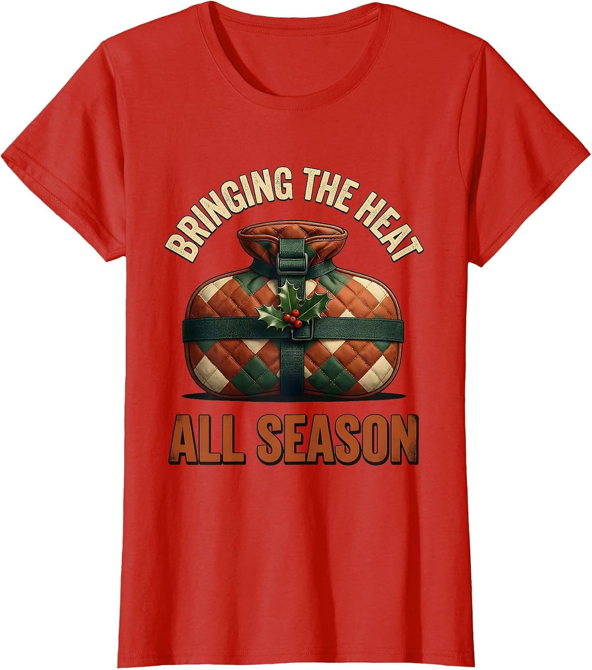 Women's Bringing The Heat All Season Vintage Physical Therapy T-Shirt - Red