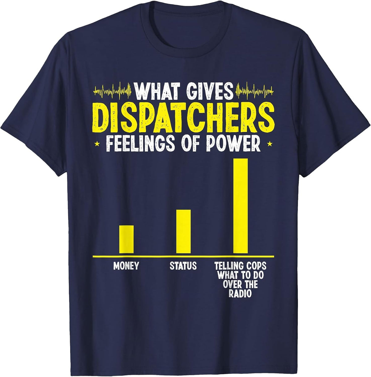 Thin Gold Line Flag May be Your 911 Dispatch Operator T-Shirt - Navy Blue