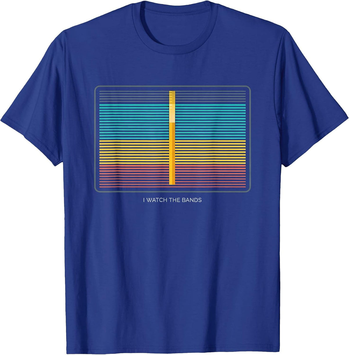 I Watch The Bands Funny Ham Radio Operator Enthusiast Humor T-Shirt - Royal Blue