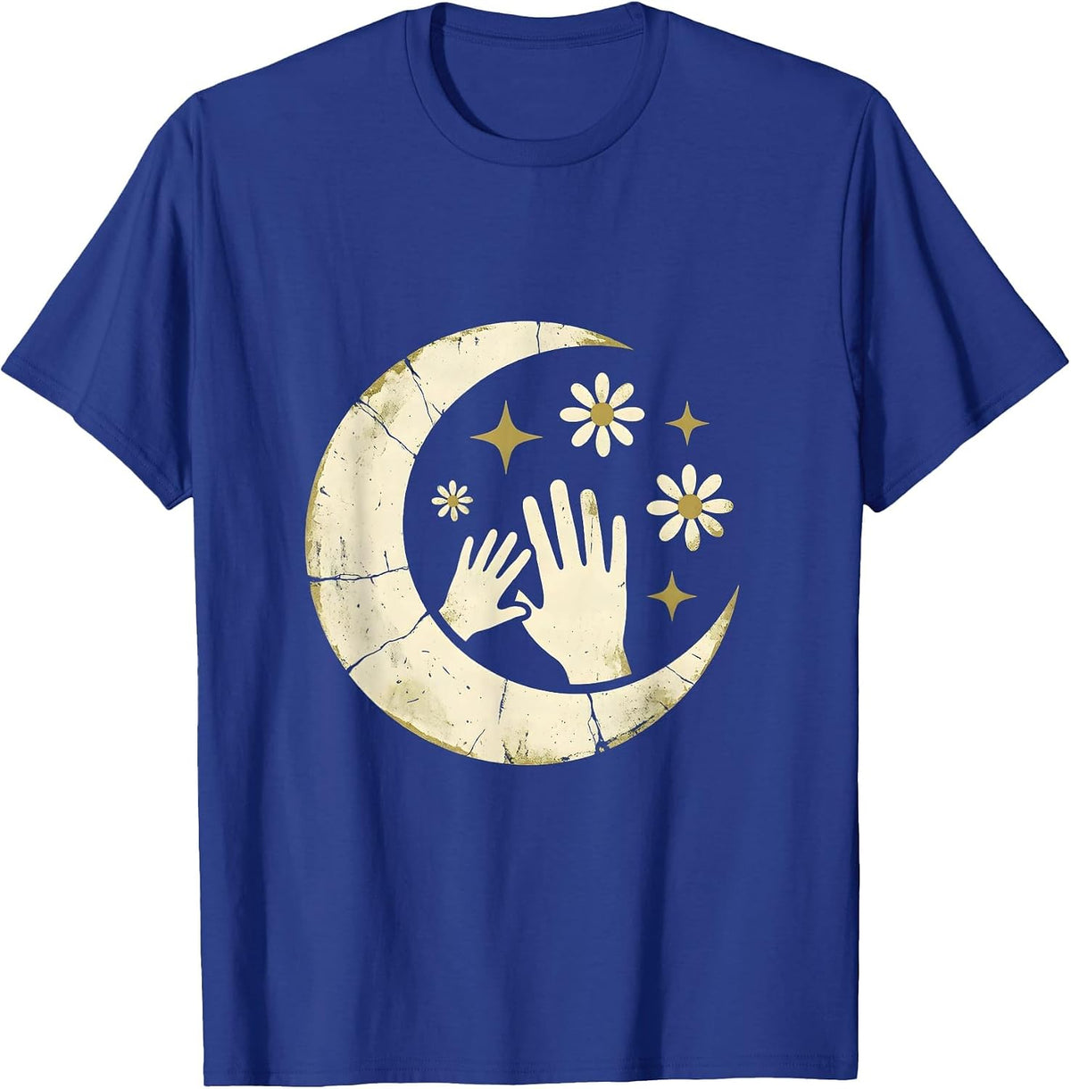 Paraprofessional Guiding Hand Drawing Illustration T-Shirt - Royal Blue