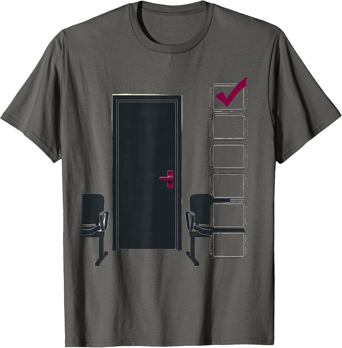 Counseling Office Door Appreciation Gift for School T-Shirt - Asphalt Grey