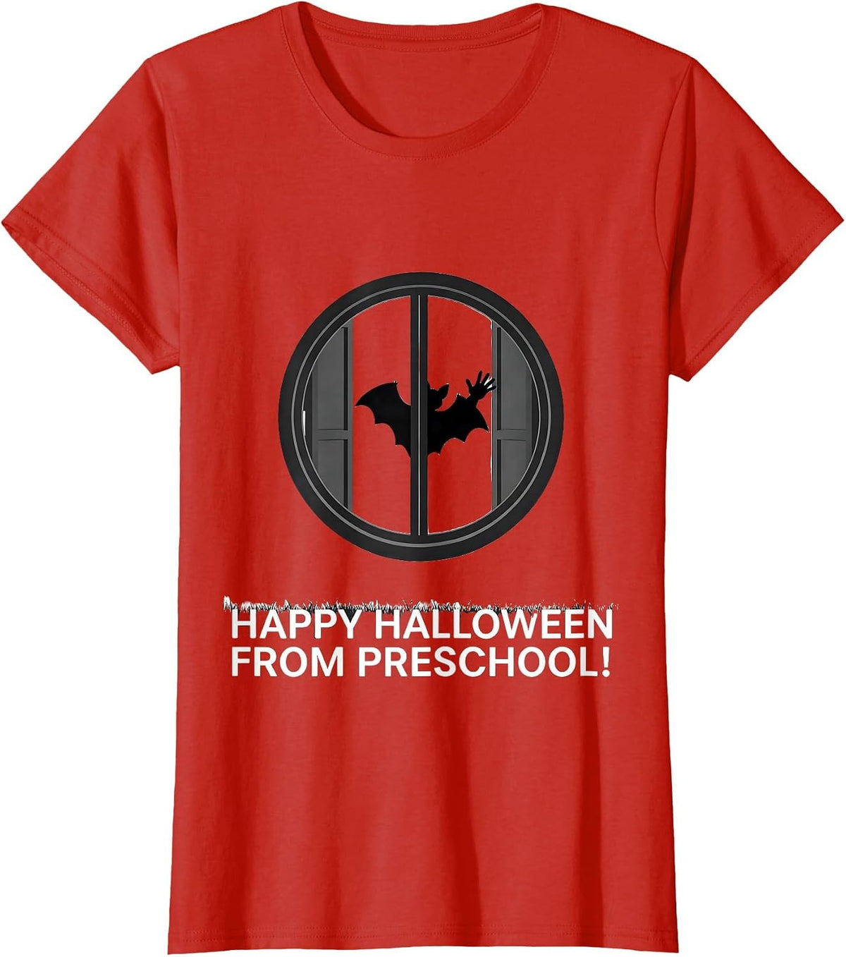 Happy Halloween From Preschool Playful Teacher Halloween T-Shirt - Red