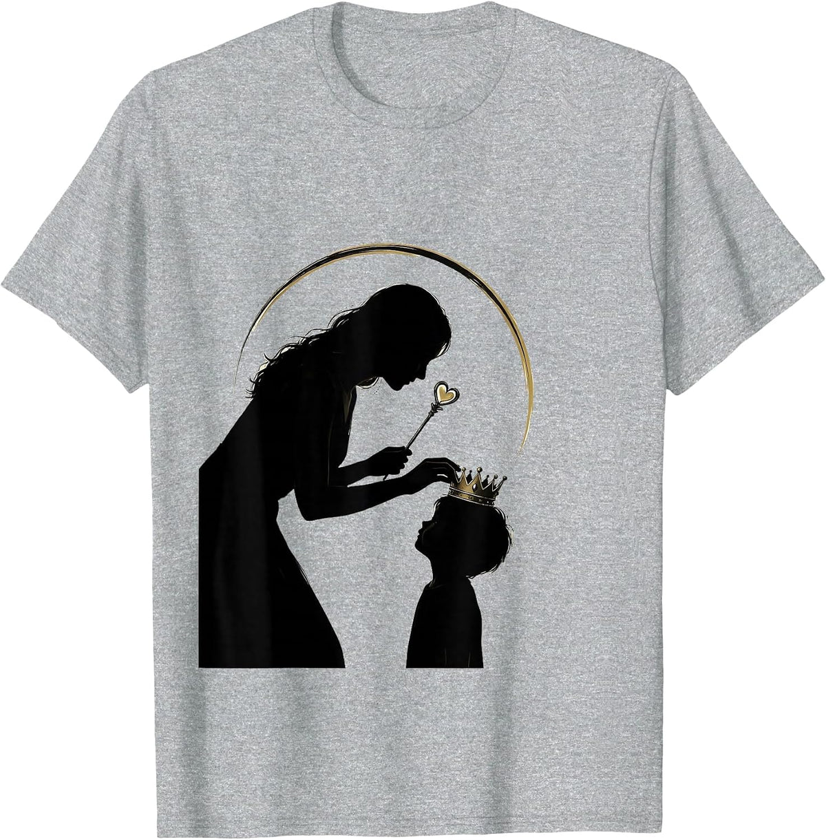 Men's Minimal Fairy Godmother Gift Humor Godparent Keepsake T-Shirt - Heather Grey
