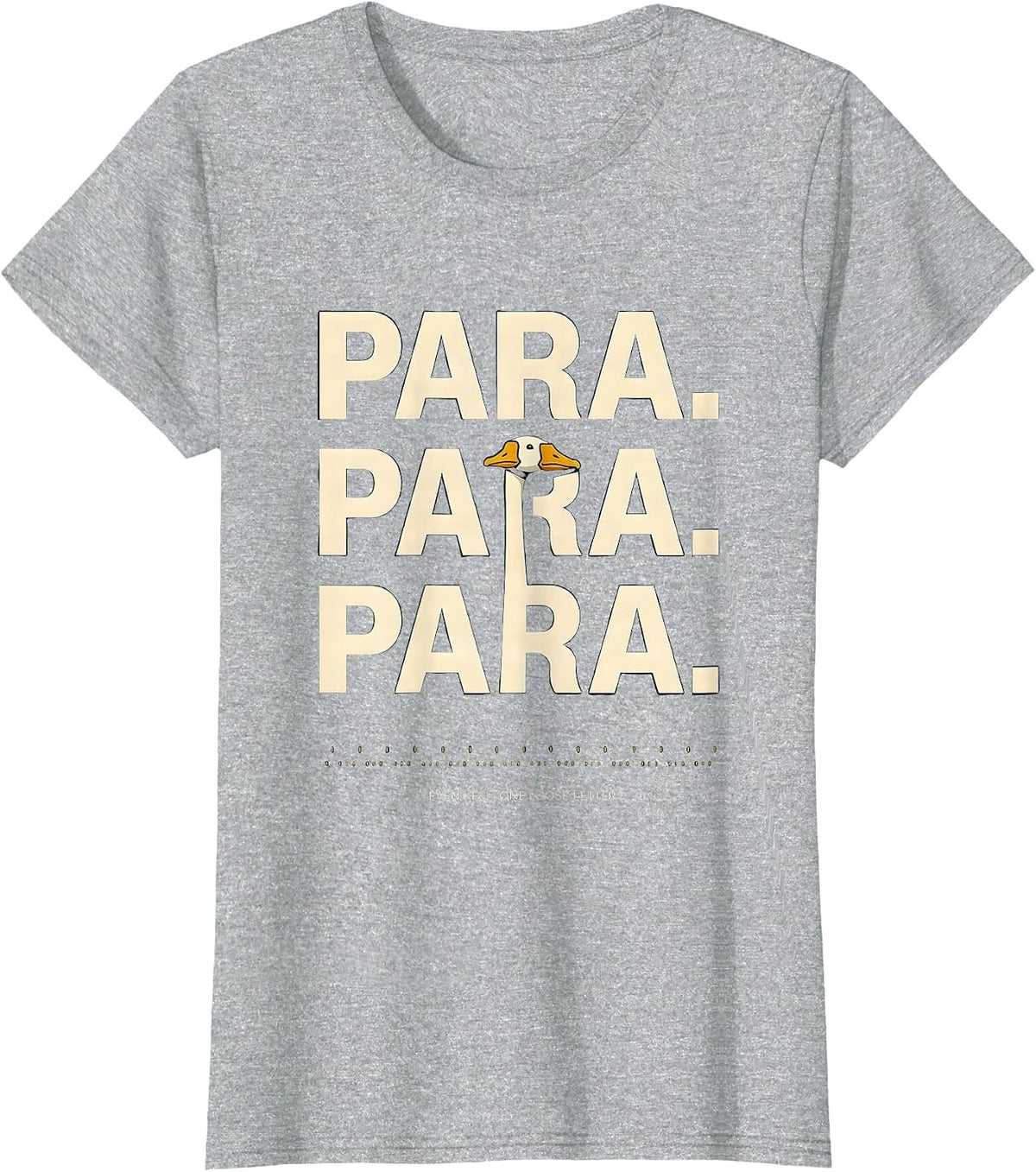 Para Even Keel One Loose Letter Funny Paraprofessional SPED T-Shirt - Heather Grey