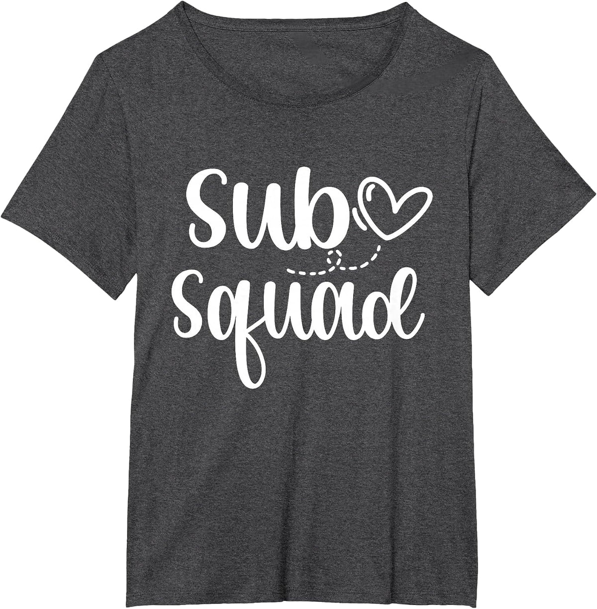 Sub Squad Substitute Teacher Sub Teaching Team T-Shirt - Dark Heather Grey