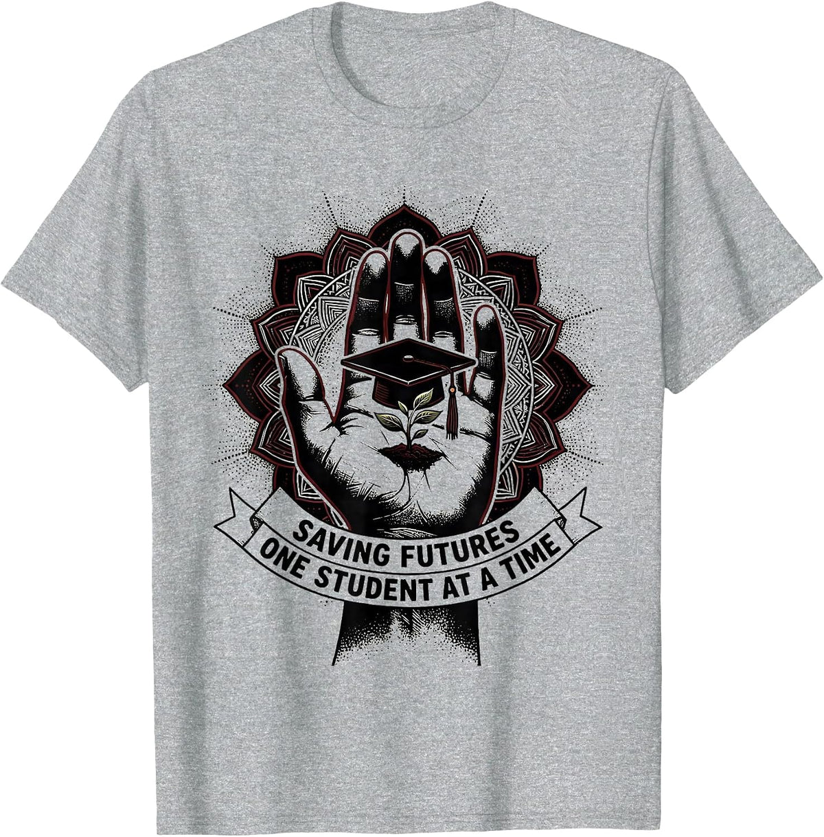 Men's Saving Futures One Student At A Time Counselor T-Shirt - Heather Grey