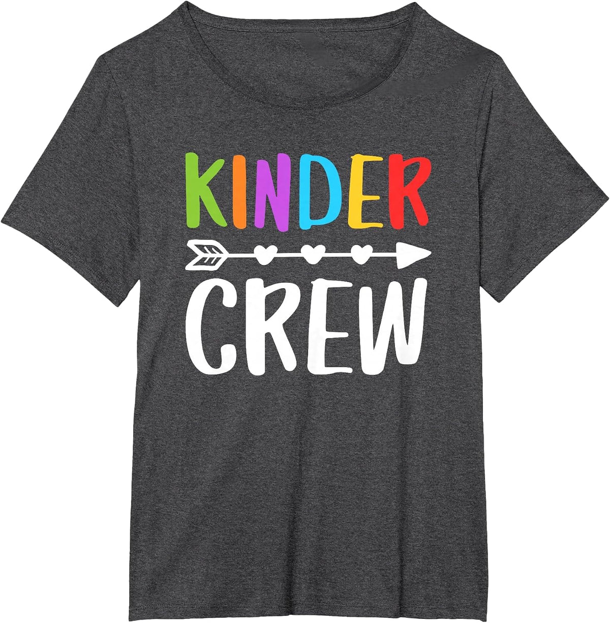 Children's Crew T-Shirt Nursery Teacher Student Shirt T-Shirt - Dark Heather Grey