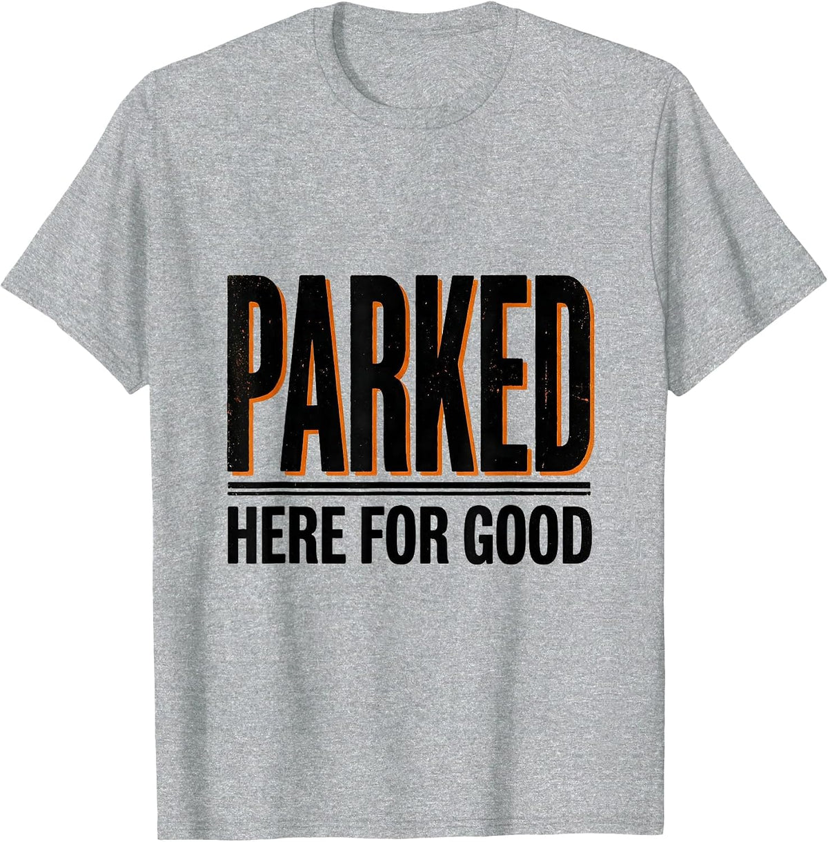 Men's Parked Here For Good Retro Van Life Nomads Vintage Van T-Shirt - Heather Grey